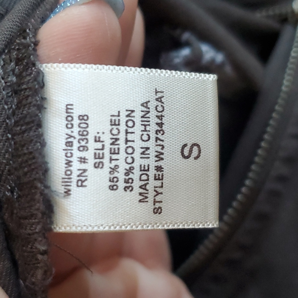 Willow & Clay Anorak DARK Olive Green Embroidered Lightweight Jacket, Small - Picture 8 of 8